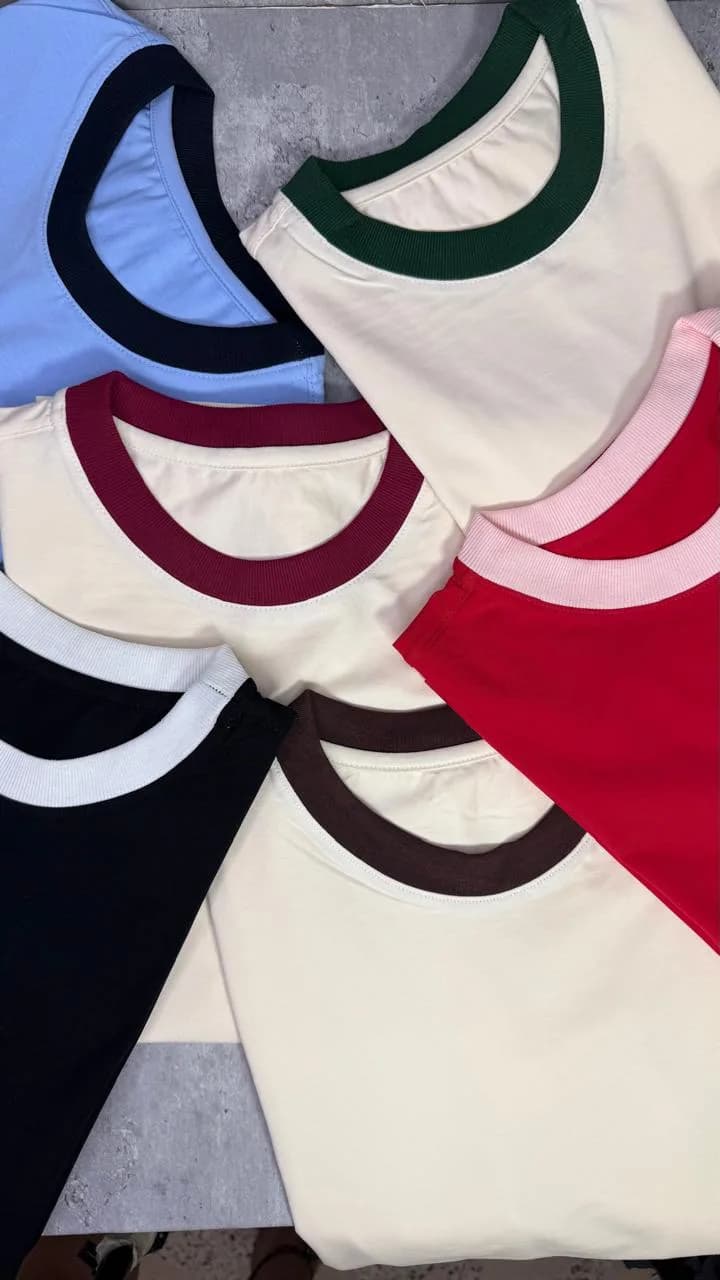 Camiseta Tela Fría Cuello Rib